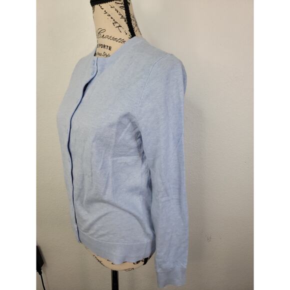 J CREW The Caryn Cardigan Sweater Womens Sz Small Blue E5957 - Picture 4 of 8